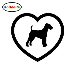 HotMeiNi I Love Фокстерьер Foxy Heart-shaped Dog Animal Декоративные наклейки для внедорожника и всей гладкой поверхности виниловая наклейка 10 цветов