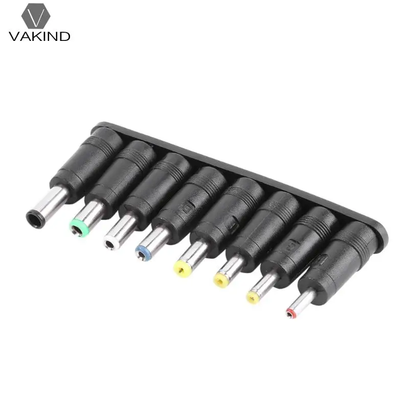 

Universal 8 in 1 PC AC DC Power Charger Adapter Socket Plug Connector Tips