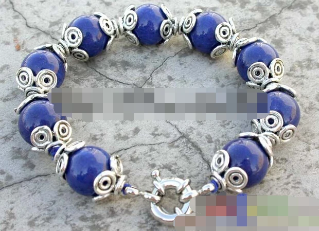 

08726 nature blue lapis lazuli (A0427) bracelet