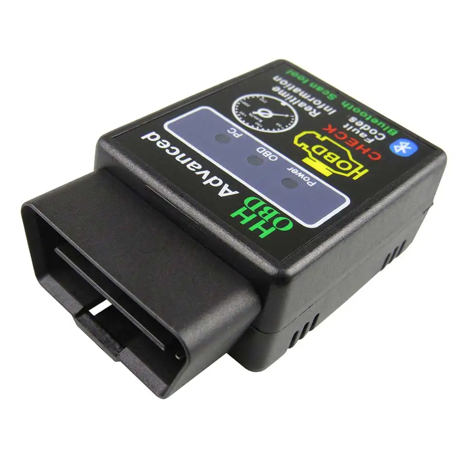 Расширенный HH OBD ELM327 Bluetooth V1.5 OBD2 ELM 327 автомобильный диагностический сканер для