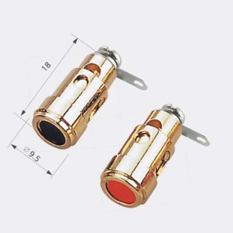 

Wholesale 10pcs/lot Speaker Audio AMP Terminal Binding Post Spring Loaded Type gold plated NCT011