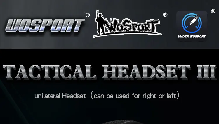 WoSporT HD04 тактический гарнитура с шумоподавителем III с Airsoft Mic НАТО шум шумоподавления для двухканальные рации шлем связь