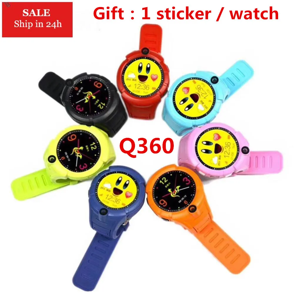 

Q360 GPS Location Child Touch Screen smartwatch Kids Smart Watches SOS Anti-Lost Monitor Tracker with Camera