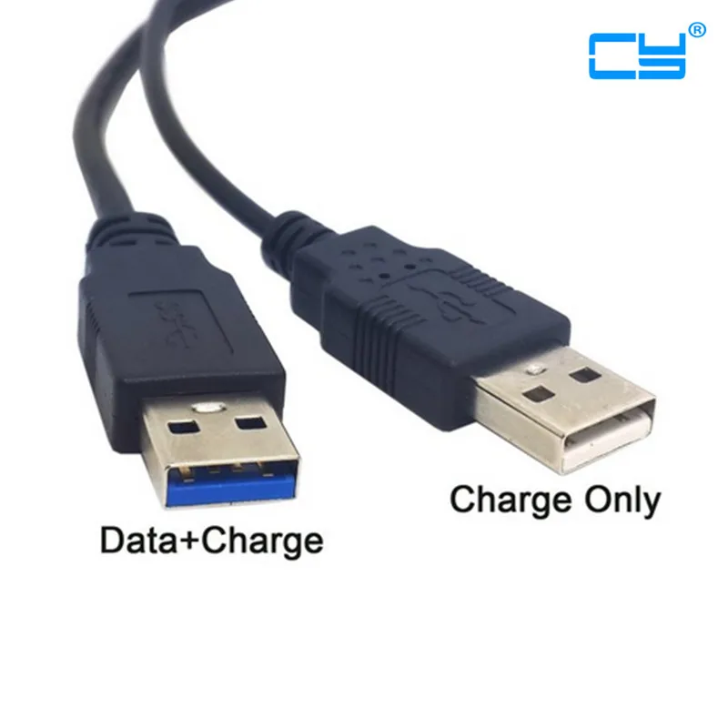 Black USB 3.0 Female to Dual USB Male Extra Power Data Y Extension Cable for 2.5" Mobile Hard Disk Black USB 3.0 Female to Dual USB Male Extra Power Data Y Extension Cable for 2.5" Mobile Hard Disk
