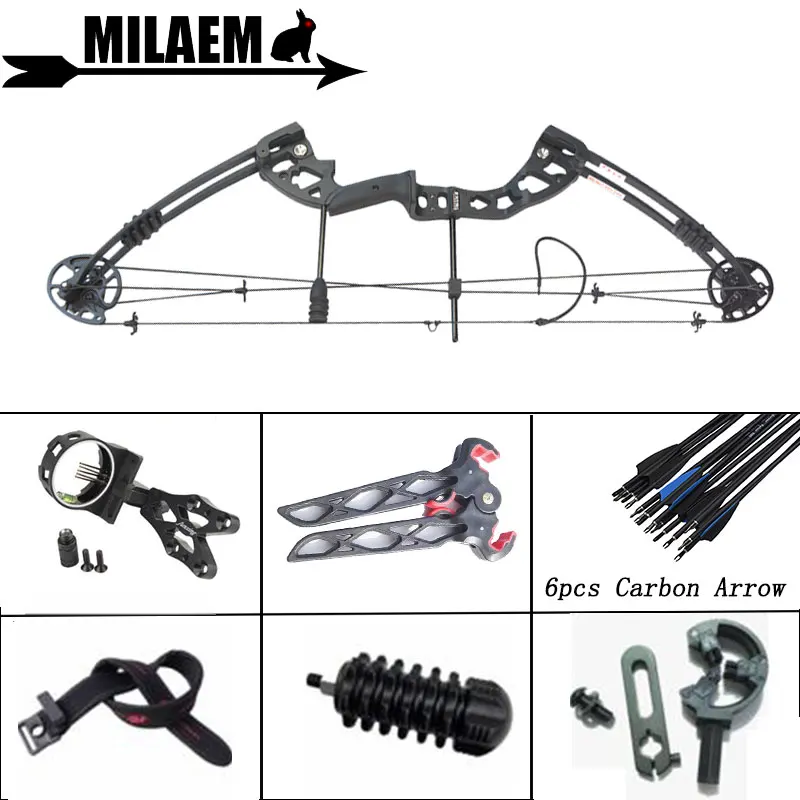 

30-55lbs Archery Compound Bow Set With Bowstring Stabilizer Bow Limbs Stabilizer IBO310FPS Outdoor Target Shooting Accessories