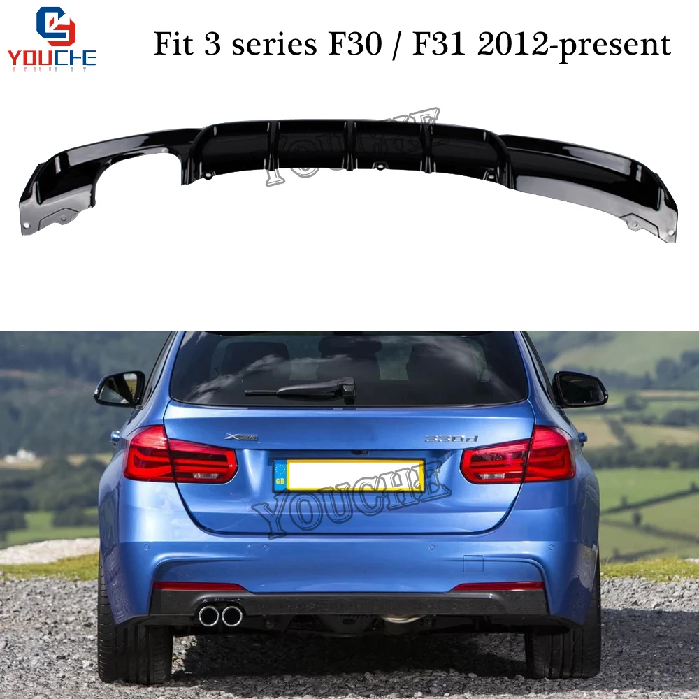 Задний диффузор F30 для BMW 3 серии F31 седан внедорожник спортивная версия M
