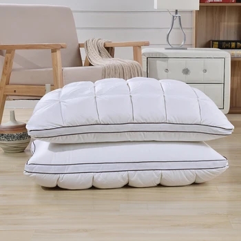 

750 Fill Power White Goose Down Pillow,100% Cotton 80s Fabric 42 OZ Goose Down Feather Goose Down Pillow,48x74cm 5-Star Pillow