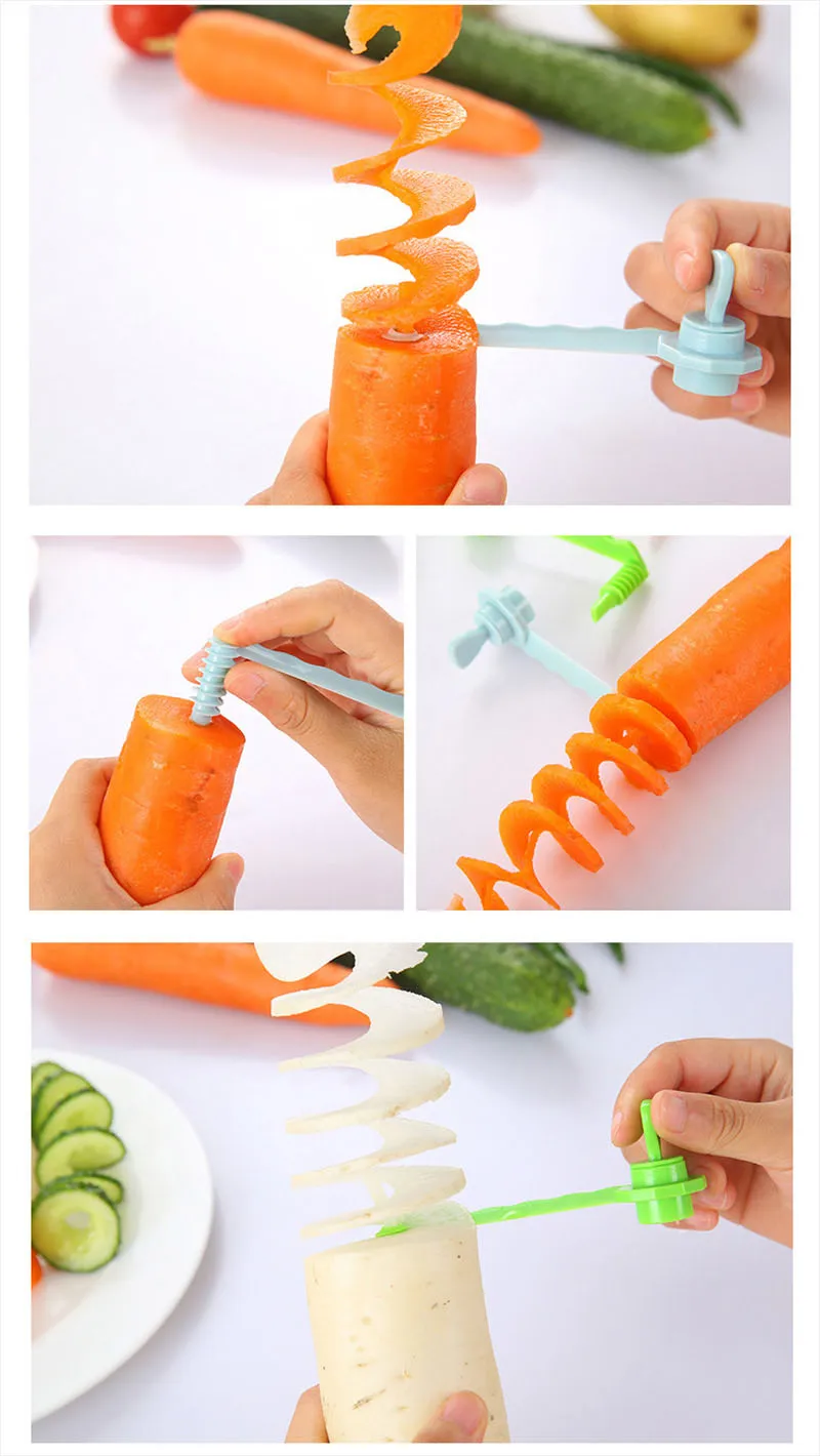 Potato spiral slicer 