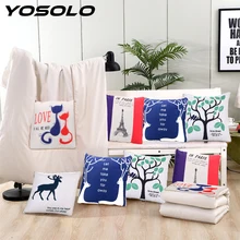 Складные одеяла YOSOLO, Автомобильная подушка, Массажная подушка для спины, поясничная подушка для шеи, поясничная Подушка для спины, подушка для сиденья s