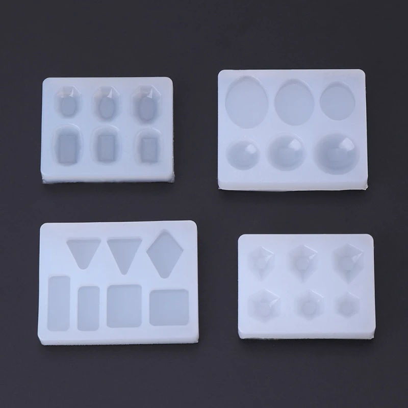 

Silicone Mold DIY Jewelry Making Mirror Pendant Diamond Epoxy Resin Crafts Cake