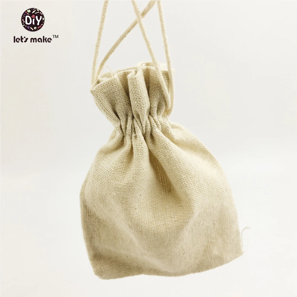 Давайте сделаем средние хлопчатобумажные парусиновые сумки без отбеливания двойной шнур шнурок закрытия(50 шт. 14x9,5 см) ювелирные изделия подарок кулон