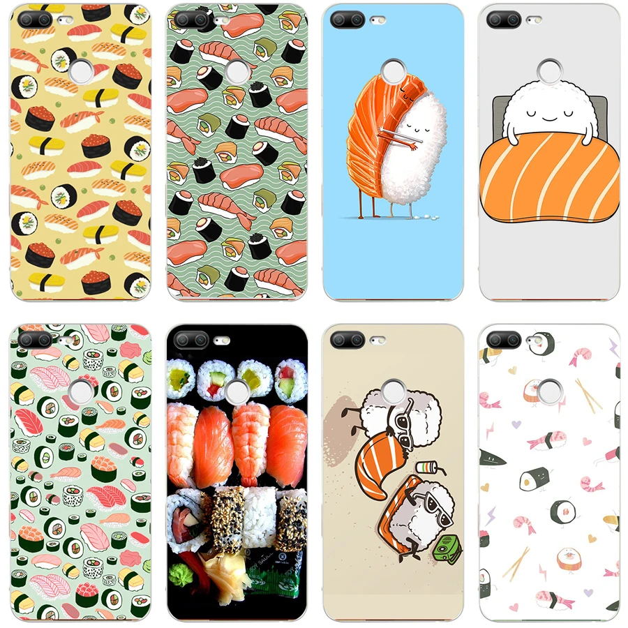 

31H Japanese Sushi love Soft Silicone Tpu Cover phone Case for huawei Honor 9 Lite 10 p 9 10 lite