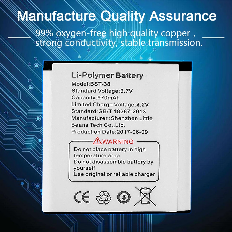 Оригинальный аккумулятор Nephy BST38 для Sony C510 C902 C905 C905a K770 K770i K580 K850i K858 R300 R306 S312 S500 T658 W580