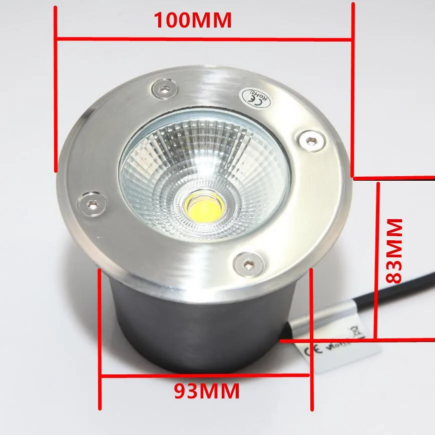Conduziu a Iluminação ao ar Alta Potência Livre Branco Quente Frio Lâmpadas Led Subterrâneas Enterrado 10 Pçs - Lote Dc12v 10w 2 Cheap Lâmpadas subterrâneas