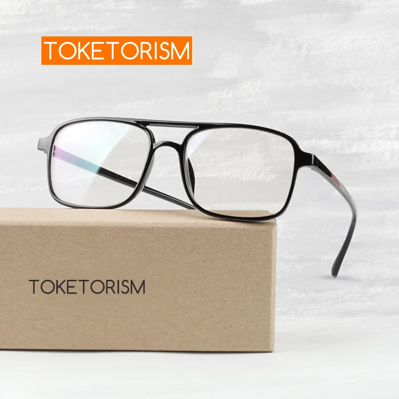 Винтажные очки Toketorism женские и мужские ретро с двойной перемычкой легкая