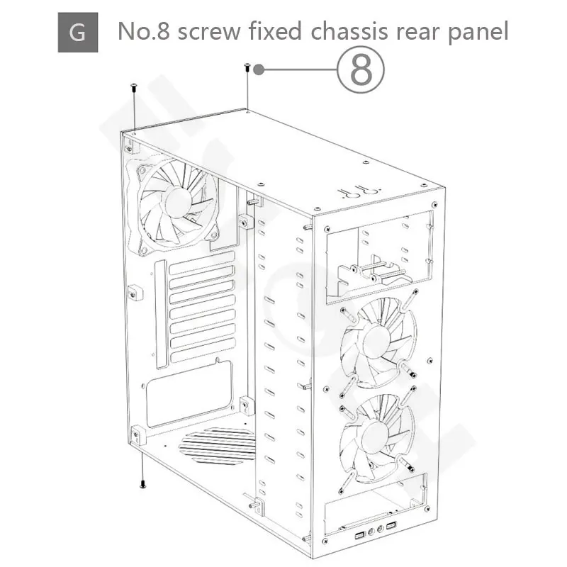 Новейшие настольные компьютеры акриловые прозрачные вертикальные Micro/ATX компьютерные корпуса башни из оргстекла USB3.0/аудио Hands-on в сборе