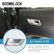 LENTAI, автомобильные наклейки на дверные ручки, декоративные наклейки для Toyota CHR C-HR, аксессуары для внутренней отделки