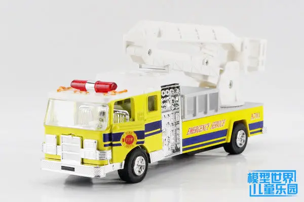 yellow fire truck toy