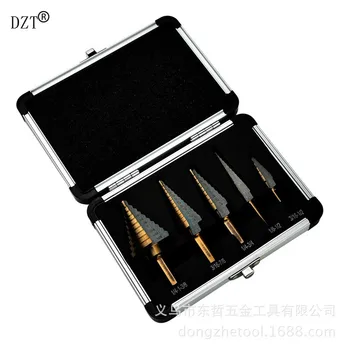 

Spot supply of 5pc high speed steel stepped drilling tool for multi-purpose pagoda drilling