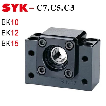 

SYK BK10 End Support Unit BK10 C3 C5 BK12 BK15 C7 Motor Bracket Nut Housing for Ballscrew SFU1204 SFU1605 SFU2005