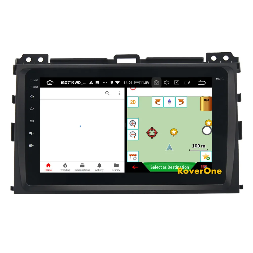 Discount For Toyota Prado 120 2004 - 2009 Android 9.0 Quad Core Autoradio Car Radio Stereo GPS Navigation Multimedia Player NO DVD 11