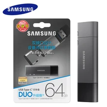 USB флеш-накопитель SAMSUNG, 256 ГБ, 128 ГБ, 64 ГБ, 32 ГБ, металлический двойной порт, флеш-накопитель, USB3.1 Тип C, тип A, карта памяти, устройство для хранения, u-диск