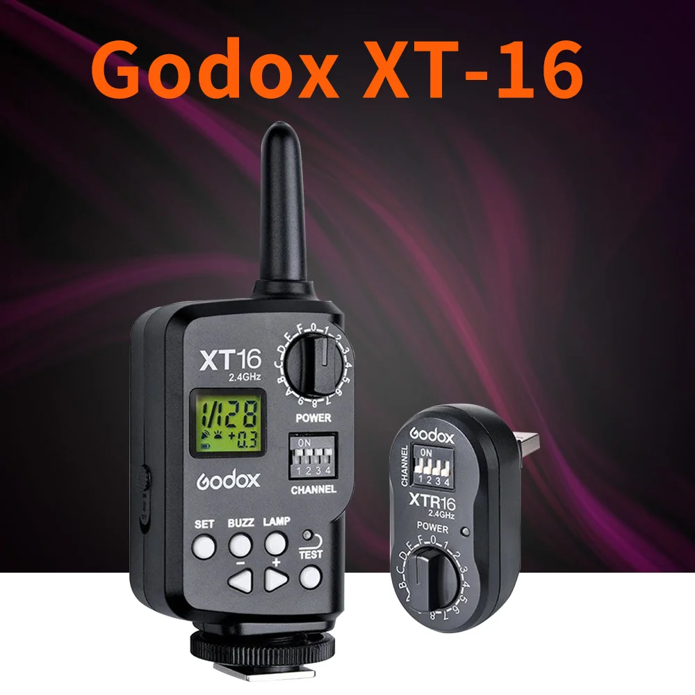 

Godox XT-16/XT-16S 2.4G Wireless Strobe Flash Trigger XTR16/XTR16S for TTL wireless trigger Transmitter X1C X1N to trigger flash