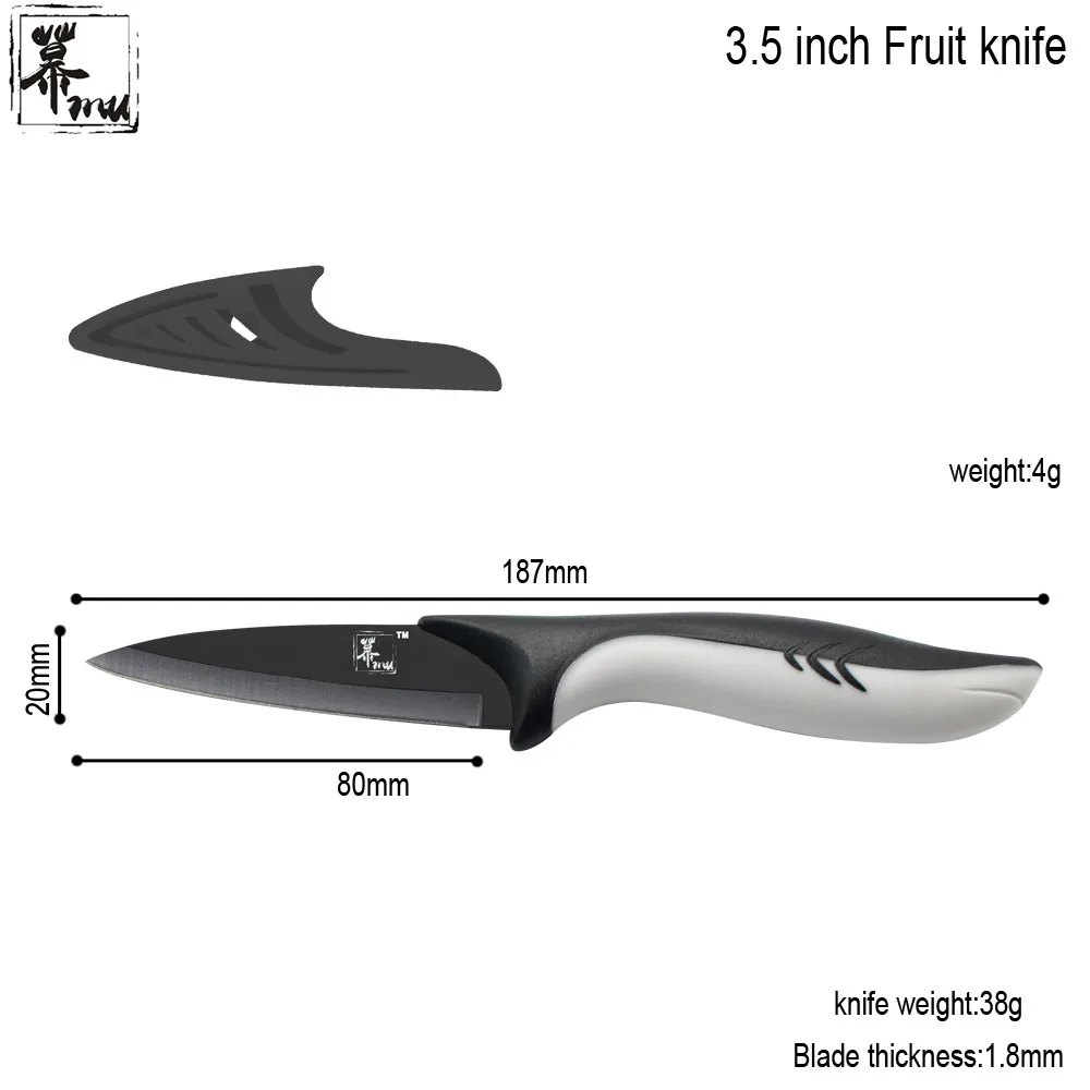 Высокая Класс черный клинок Нержавеющая сталь 8 &quotхлеб Повар 5&quot Utility 3.5