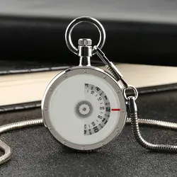 Творческий Винтаж проигрыватели карманные часы унисекс белый циферблат круглый корпус кварцевые часы Цепочки и ожерелья цепь мини часы