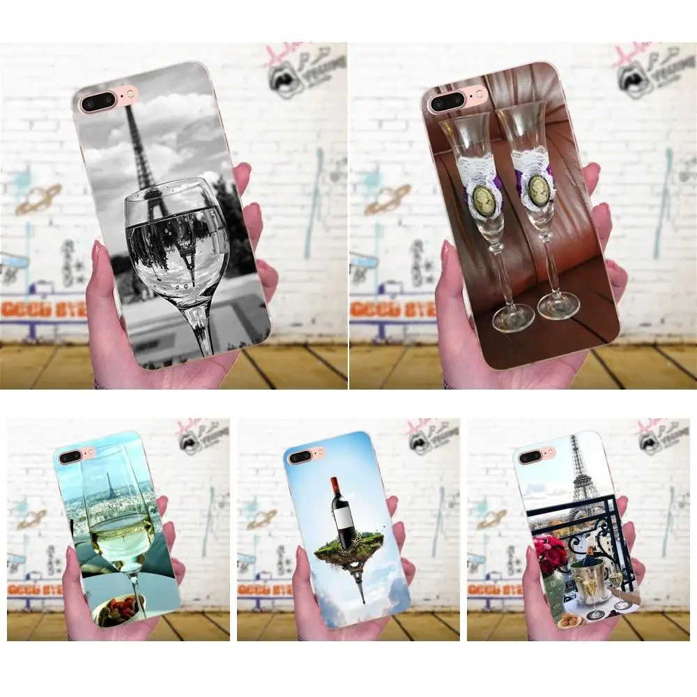 Бокал для вина Live Love On в Париже Эйфелева башня Galaxy J1 J2 J3 J330 J4 J5 J6 J7 J730 J8 2015 2016 2017 2018 mini