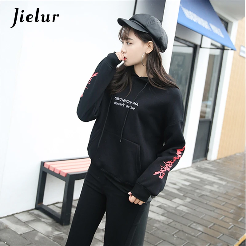 Autumn New Harajuku Fashion Street Sweatshirt Women Hooded