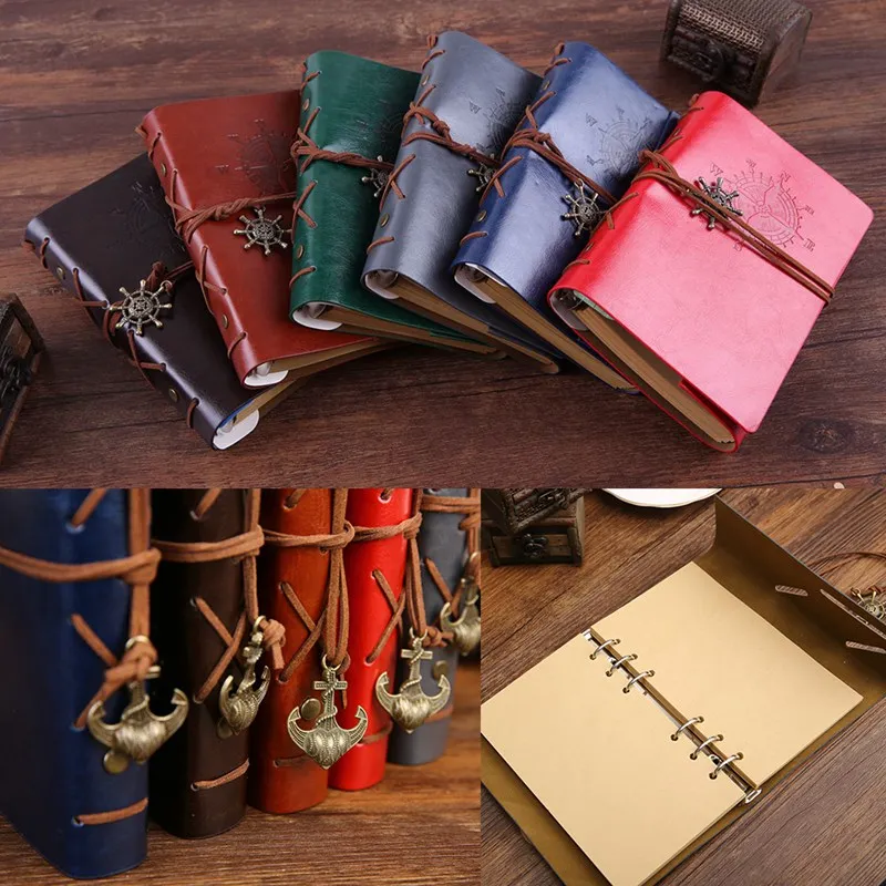 

Retro Creative Notebook Diary Notepad Vintage Journal Note Book Replaceable Gift Traveler Writing Pads