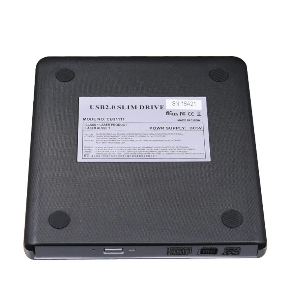 USB CD/DVD-RW Writer Burner External Hard Drive for Laptop PC Mac Macbook Pro USB 2.0 Interface Intelligent Burning