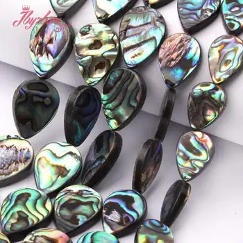 

10x14,12x16mm Multicolor Drop Abalone Shell Beads Nautral Stone Beads For DIY Necklace Bracelet Jewelry Making 15" Free Shipping