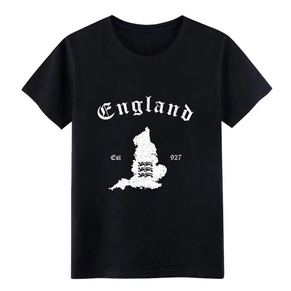 Men's England Vintage Map t shirt Customized cotton round Neck Standard Famous Funny Casual summer Kawaii | Мужская одежда