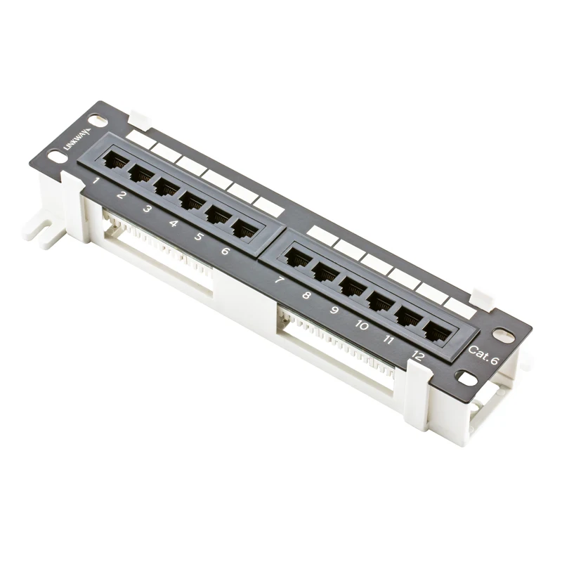 Новая модель коммутационная панель CAT6 12 портов настенное крепление|cat6 patch|patch panel