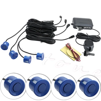 

4 Parking Sensors Car Backup Reverse Radar Rearview Buzzer Sound Alarm