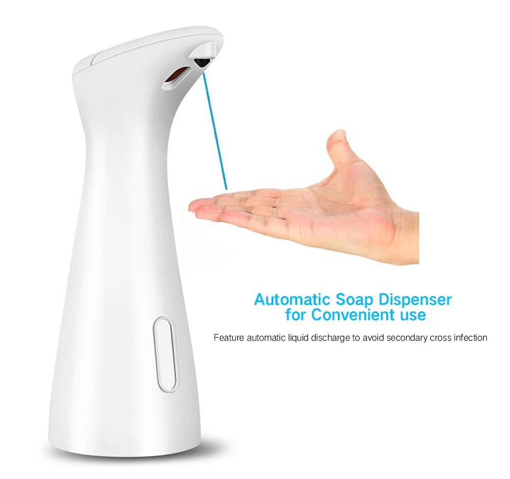 

200ML Automatic Sensor Liquid Soap Dispenser Bathroom Kitchen Home Hand/Body Washing Soap Dispenser ABS Waterproof Machine