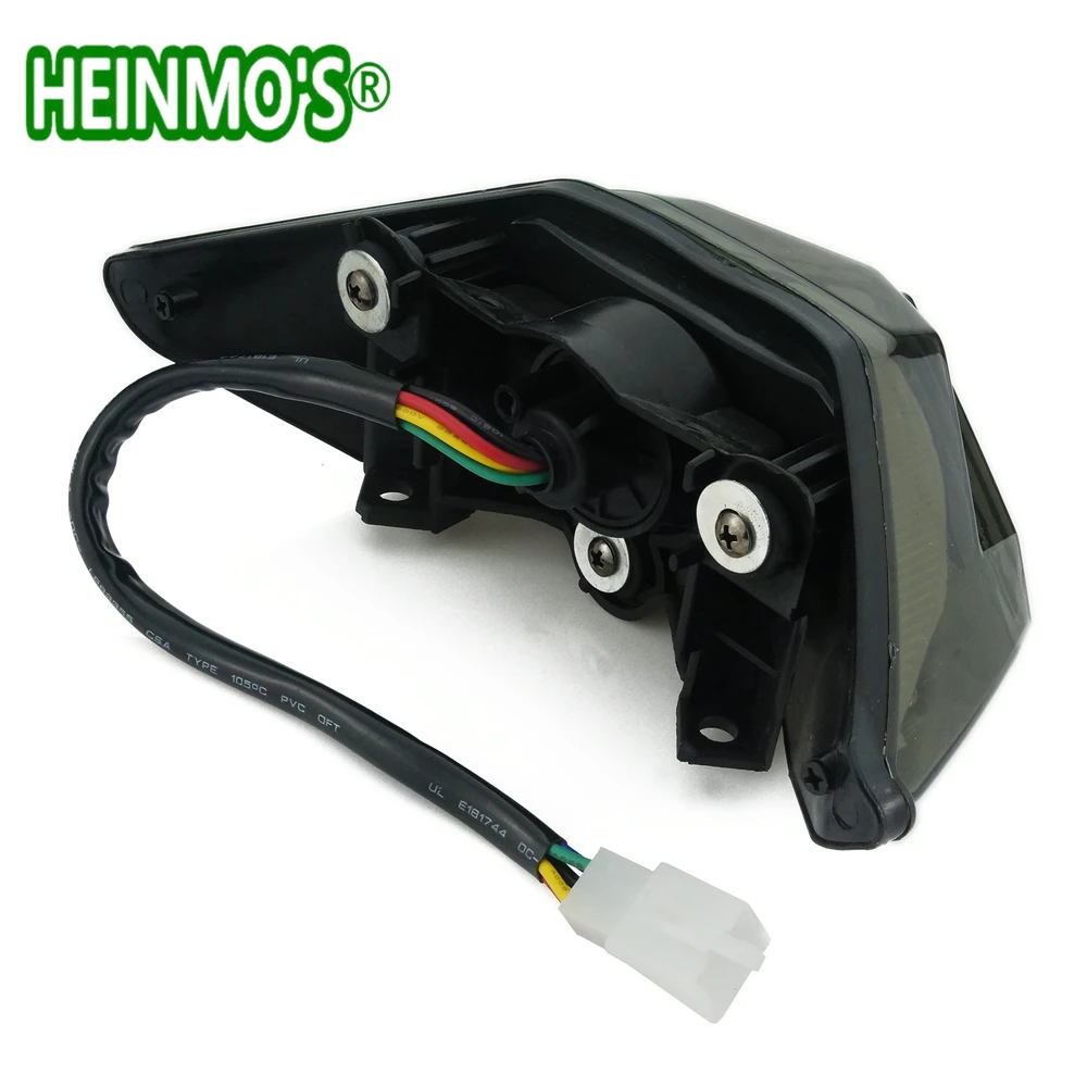 (NINJA 300) For Kawasaki Ninja 250R 300 2013 2014 2015 2016 Motorcycle Rear Stop Light Brake Lamp Flasher LED Running Turn Signal Blinker (8)