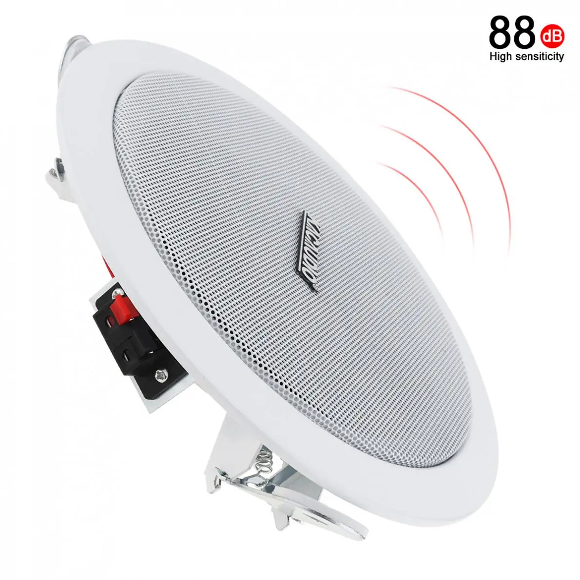 Abs 6w Surface Mount Metal Microphone Input Usb Ceiling Speaker