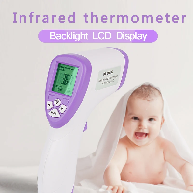 

DT-8809C Thermometer Infrared Baby Adult Forehead Multifunction Thermometer Handheld Temperature Measurement Non-Contact LED