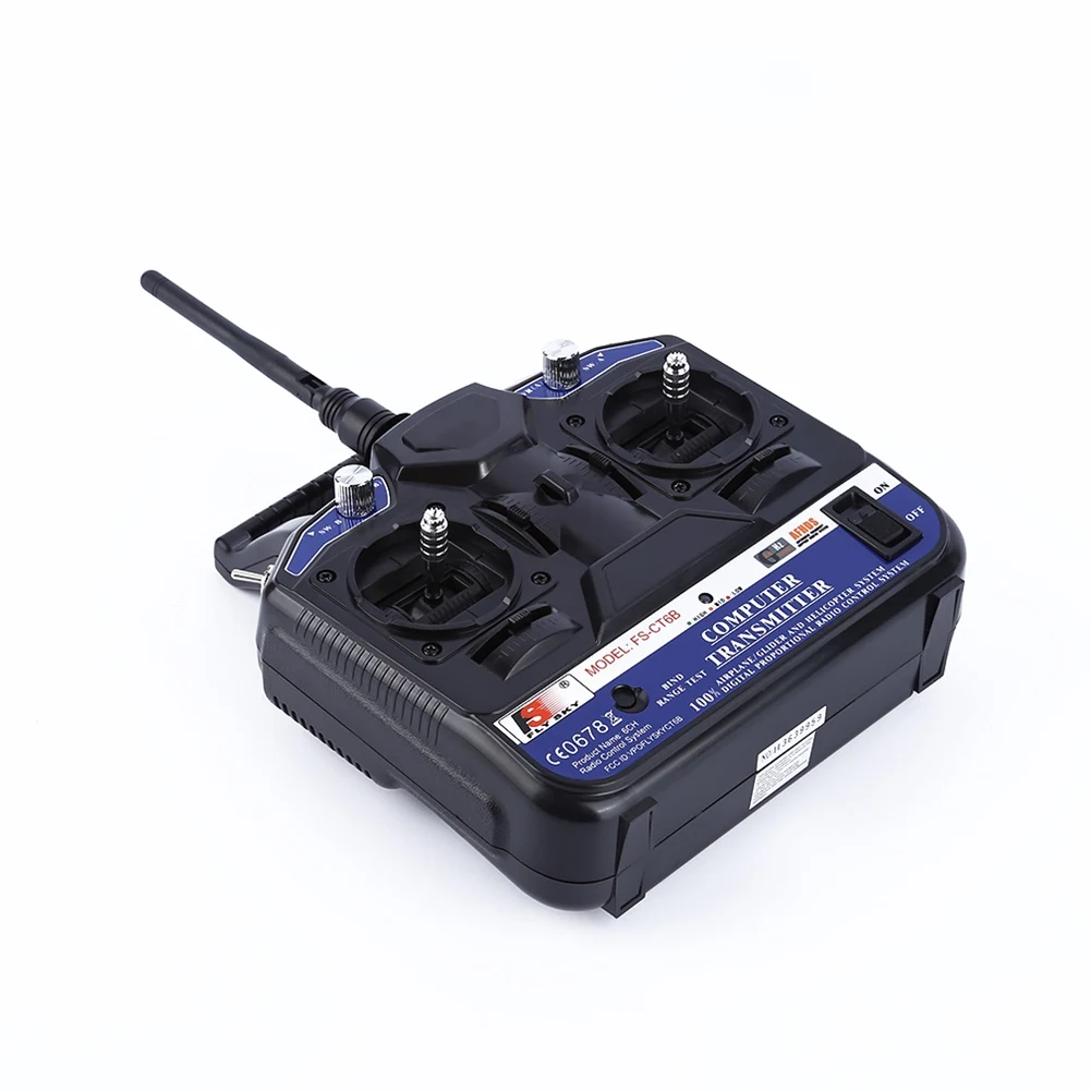

FLY SKY 2.4G FS-CT6B 6 CH Channel Radio Model RC Transmitter Receiver Control @ZJF