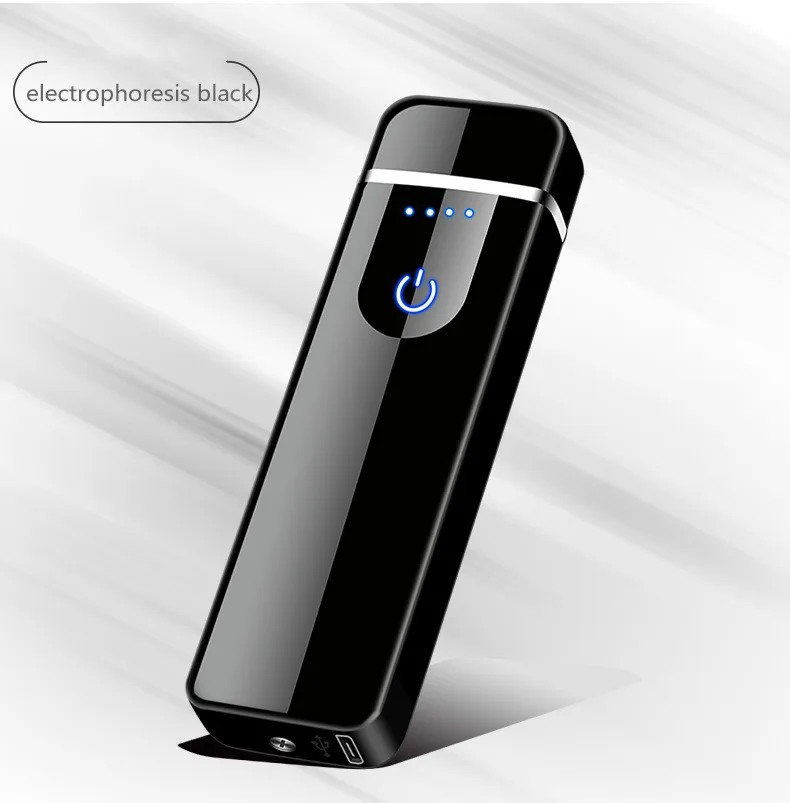 Новинка USB зарядка беспламенная двойная дуга ветрозащитная плазменная сенсорная