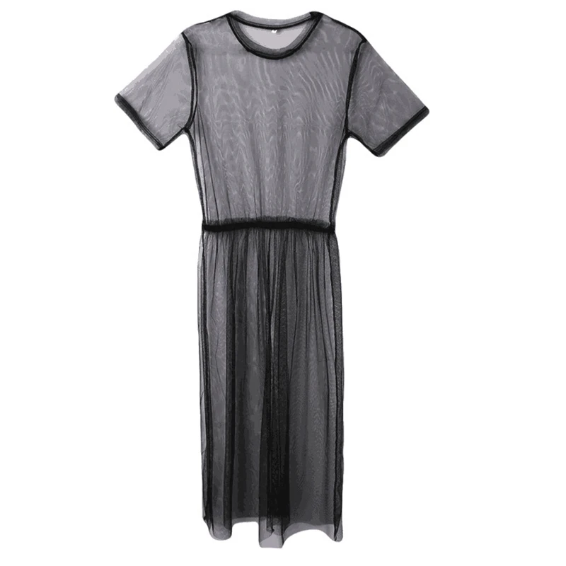 Fashion-Dress-Mesh-Women-Summer-Black-Dress-Female-Transparent-Dress-Short-Sleeve-Sheer-Causal-Beach-Dresses (2)