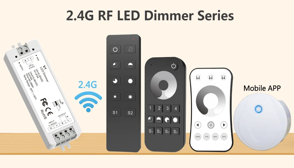 Светодио дный светодиодный диммер 12 В в В 5 в В 24 В 36 В 8A PWM Беспроводной RF светодио дный светодиодный диммер переключатель на выкл с пультом