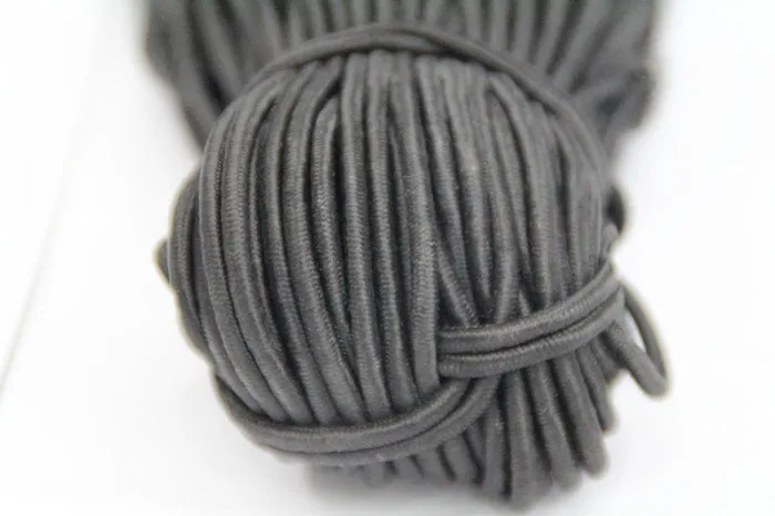 87m/lot Black Round Elastic Cord 2.8mm Beading Stretch Thread String Rope CH-1025