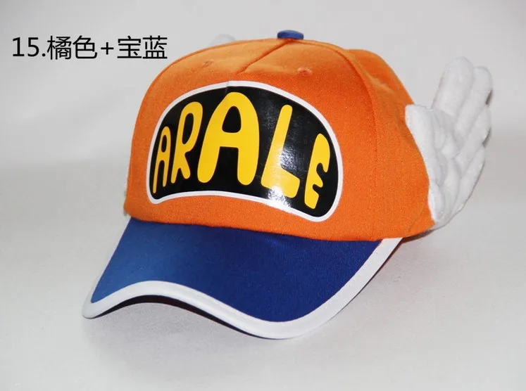 10 шт. /Arale ангел Бейсбол Кепки/крылатый шлем - Цвет: orange blue