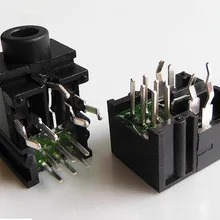 10 шт. 3,5 мм Женский аудио разъем 11 Pin DIP разъем для наушников Разъем PJ-317A