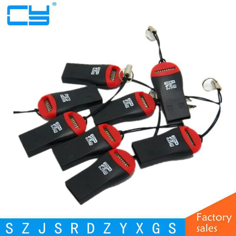 10 шт./лот USB 2 0 Mini MicroSD T-Flash TF кардридер Micro SD tf лучшая Прямая поставка | Электроника