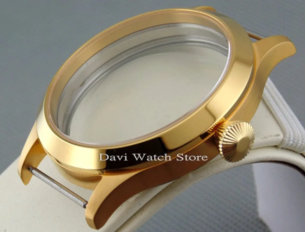 

45mm Sapphire Sterile 316L Case watch fit 6497/6498 Seagull ST36 Movement mens watches